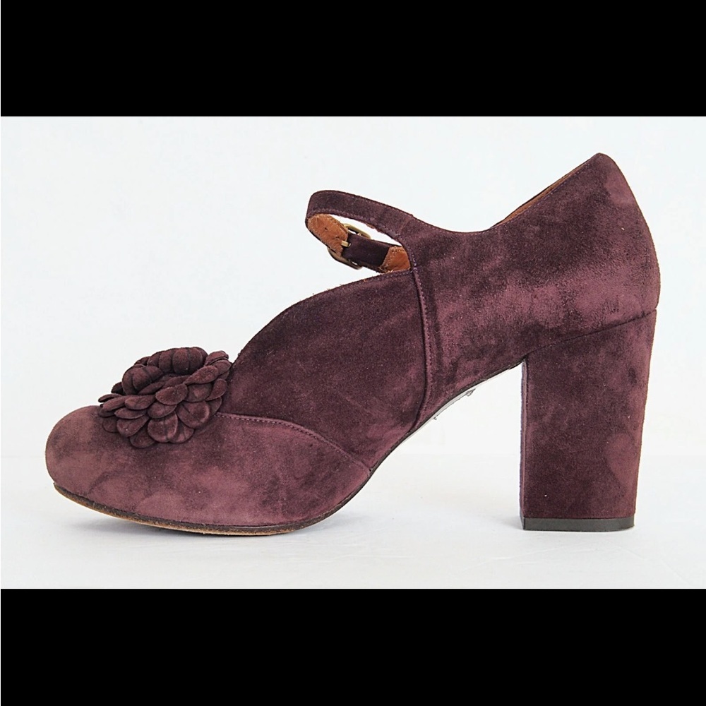 Chie Mihara Mary Jane platform suede high heels ankle strap - Picture 3 of 13